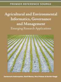 Agricultural and Environmental Informatics, Governance and Management : Emerging Research Applications