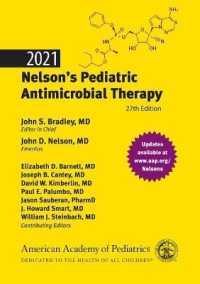 ネルソン小児抗菌治療2021（第２７版）<br>2021 Nelson's Pediatric Antimicrobial Therapy （27TH）