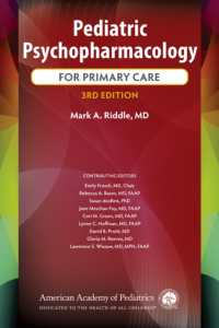 Pediatric Psychopharmacology for Primary Care （3RD）