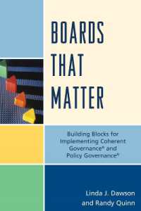 Boards that Matter : Building Blocks for Implementing Coherent Governance' and Policy Governance'
