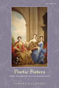 Poetic Sisters : Early Eighteenth-Century Women Poets (Transits: Literature, Thought & Culture, 1650-1850)