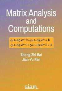Matrix Analysis and Computations (Other Titles in Applied Mathematics)