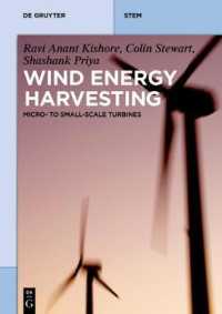 風力発電（テキスト）<br>Wind Energy Harvesting : Micro-to-Small Scale Turbines (De Gruyter Textbook)