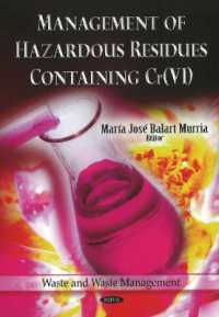 Management of Hazardous Residues Containing Cr(Vi) -- Paperback / softback