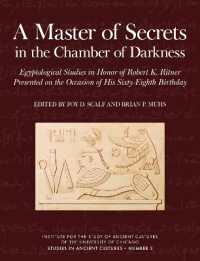 A Master of Secrets in the Chamber of Darkness : Egyptological Studies in Honor of Robert K. Ritner Presented on the Occasion of His Sixty-Eighth Birthday (Studies in Ancient Cultures)