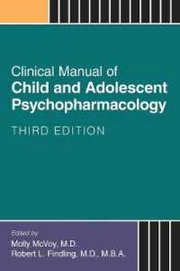 Clinical Manual of Child and Adolescent Psychopharmacology -- Paperback / softback （Third Edit）