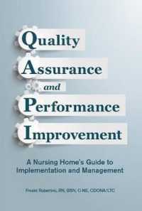 Quality Assurance and Performance Improvement : A Nursing Homes Guide 