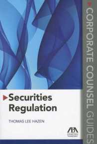 Securities Regulation : Corporate Counsel Guides -- Paperback / softback