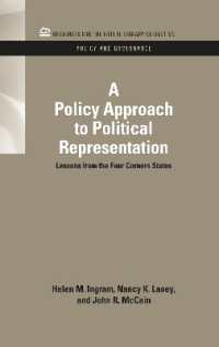 A Policy Approach to Political Representation : Lessons from the Four Corners States (Rff Policy and Governance Set)