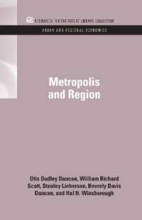 Metropolis and Region (Rff Urban and Regional Economics Set)