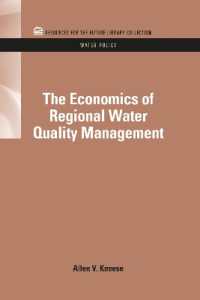 The Economics of Regional Water Quality Management (Rff Water Policy Set)