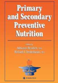 Primary and Secondary Preventive Nutrition (Nutrition and Health)