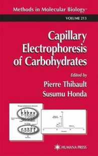 Capillary Electrophoresis of Carbohydrates (Methods in Molecular Biology)