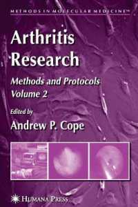 Arthritis Research : Methods and Protocols (Methods in Molecular Medicine) 〈2〉