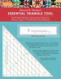 Fast2cut Bonnie K. Hunter's Essential Triangle Tool : Quickly Make Half-Square, Quarter-Square, Flying Geese & Bonus Triangles Plus Mark Perfect Seam （RFC ACC/CR）
