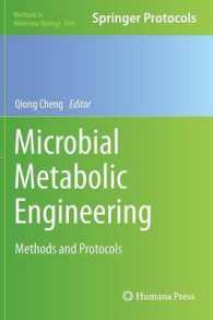 Microbial Metabolic Engineering : Methods and Protocols (Methods in Molecular Biology) 〈Vol. 834〉
