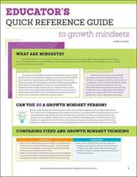 Educator's Quick Reference Guide to Growth Mindsets -- Paperback / softback