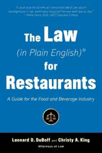 The Law (in Plain English) for Restaurants : A Guide for the Food and Beverage Industry (In Plain English)