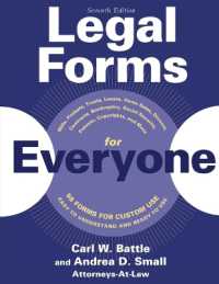Legal Forms for Everyone : Leases, Home Sales, Avoiding Probate, Living Wills, Trusts, Divorce, Copyrights, and Much More （7TH）