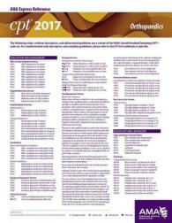 CPT 2017 Express Reference Coding Card Orthopaedics （LAM CRDS）