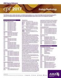 CPT 2017 Express Reference Coding Card Urology/Nephrology （LAM CRDS）
