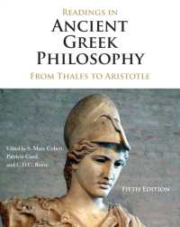Readings in Ancient Greek Philosophy : From Thales to Aristotle -- Paperback / softback （5th editio）