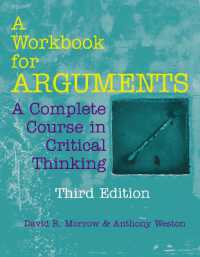 Workbook for Arguments : A Complete Course in Critical Thinking -- Paperback / softback （Third Edit）