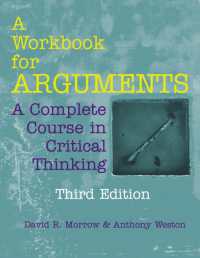 Workbook for Arguments : A Complete Course in Critical Thinking -- Paperback / softback （Third Edit）