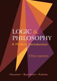 Logic and Philosophy : A Modern Introduction -- Paperback / softback （Thirteenth）