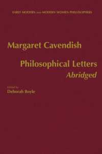 Philosophical Letters, Abridged (Early Modern and Modern Women Philosophers) -- Hardback
