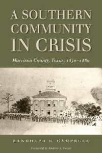 A Southern Community in Crisis : Harrison County, Texas, 1850-1880