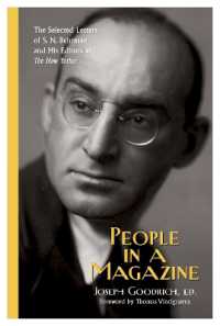 People in a Magazine : The Selected Letters of S. N. Behrman and His Editors at ''The New Yorker