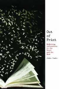 Out of Print : Mediating Information in the Novel and the Book (Page and Screen: New Perspectives in Book History)