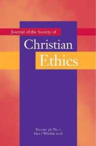 Journal of the Society of Christian Ethics : Fall/winter 2016, Volume 36, No. 2 -- Paperback / softback