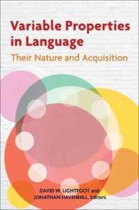 Variable Properties in Language : Their Nature and Acquisition (Georgetown University Round Table on Languages and Linguistics series)