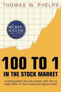 100 to 1 in the Stock Market : A Distinguished Security Analyst Tells How to Make More of Your Investment Opportunities