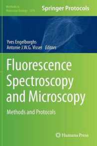 蛍光分光法・顕微鏡：実験法・プロトコル<br>Fluorescence Spectroscopy and Microscopy : Methods and Protocols (Methods in Molecular Biology) （2014）