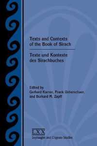 Texts and Contexts of the Book of Sirach / Texte und Kontexte des Sirachbuches