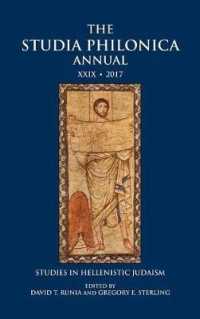 The Studia Philonica Annual XXIX, 2017 : Studies in Hellenistic Judaism