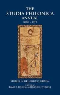 The Studia Philonica Annual XXXI, 2019 : Studies in Hellenistic Judaism