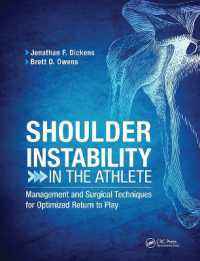 Shoulder Instability in the Athlete : Management and Surgical Techniques for Optimized Return to Play