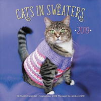 Cats in Sweaters 2019 Calendar : September 2018 through December 2019 （16M WAL）