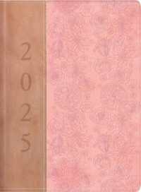 2025 Agenda Ejecutiva - Tesoros de Sabiduría - Beige Y Rosa : Agenda Ejecutivo Con Pensamientos Motivadores