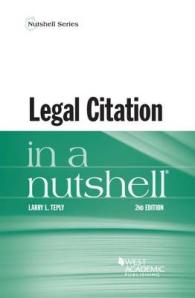 Legal Citation in a Nutshell (Nutshell Series) （2ND）