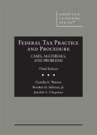 Federal Tax Practice and Procedure : Cases, Materials, and Problems (American Casebook Series) （3RD）