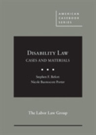 障害者法：判例・資料集<br>Disability Law : Cases and Materials (American Casebook Series)