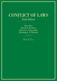 Conflict of Laws (Hornbook Series) （6TH）