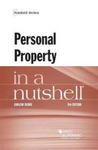 Personal Property in a Nutshell (Nutshell Series) （4TH）