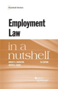 労働法（第４版）<br>Employment Law in a Nutshell (Nutshell Series) （4TH）