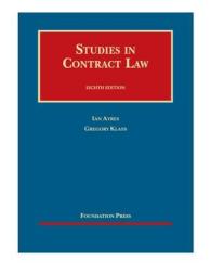 Studies in Contract Law - Casebook Plus (University Casebook Series (Multimedia)) （8TH）